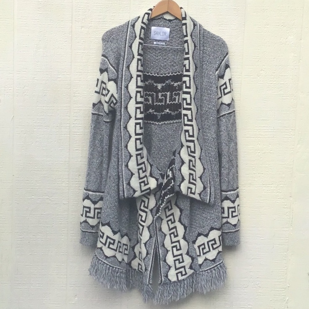 Saylor Avery fringed cardigan
